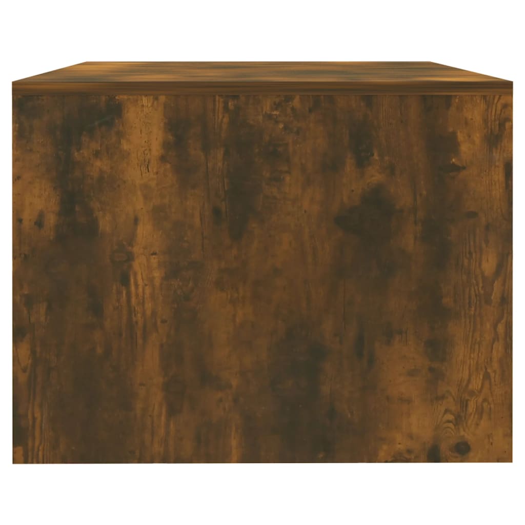Coffee table smoked oak 102x55x42 cm wood material