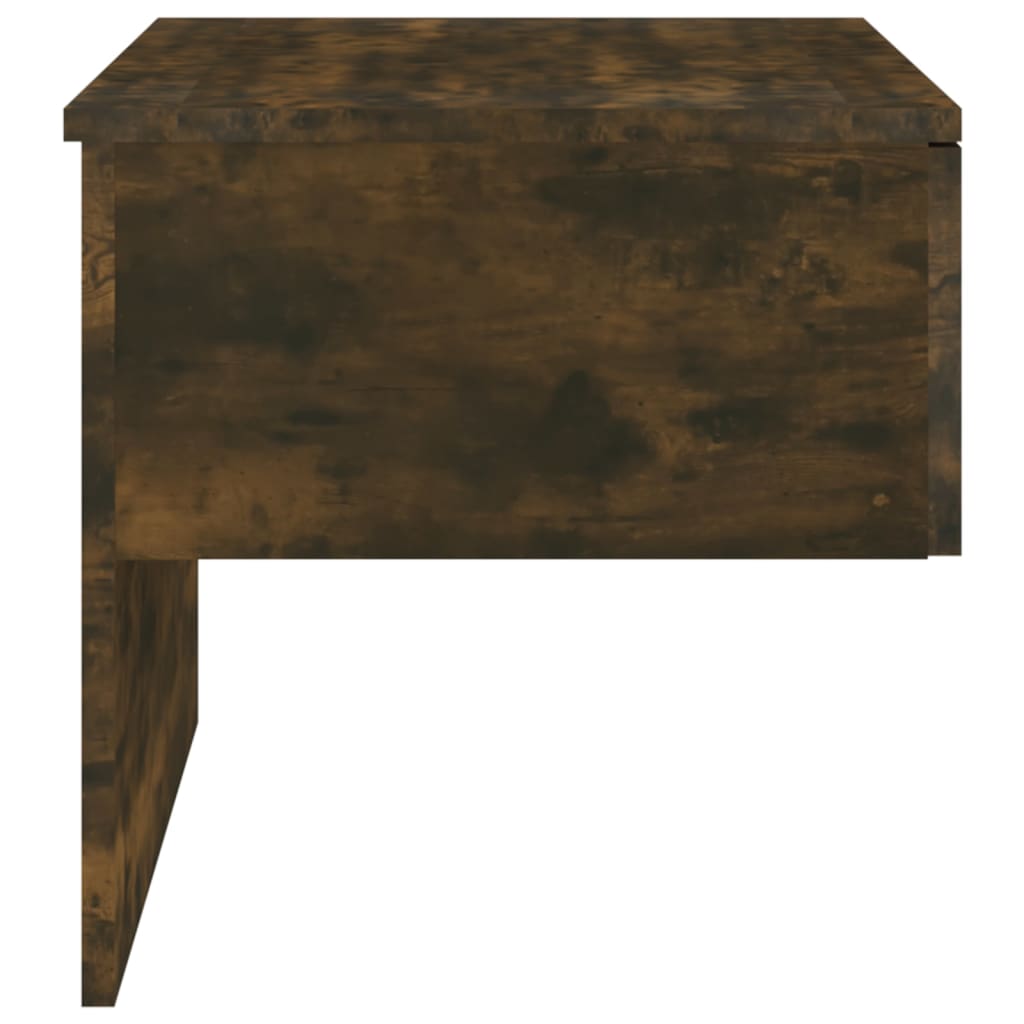 Table de chevet murale chêne fumé