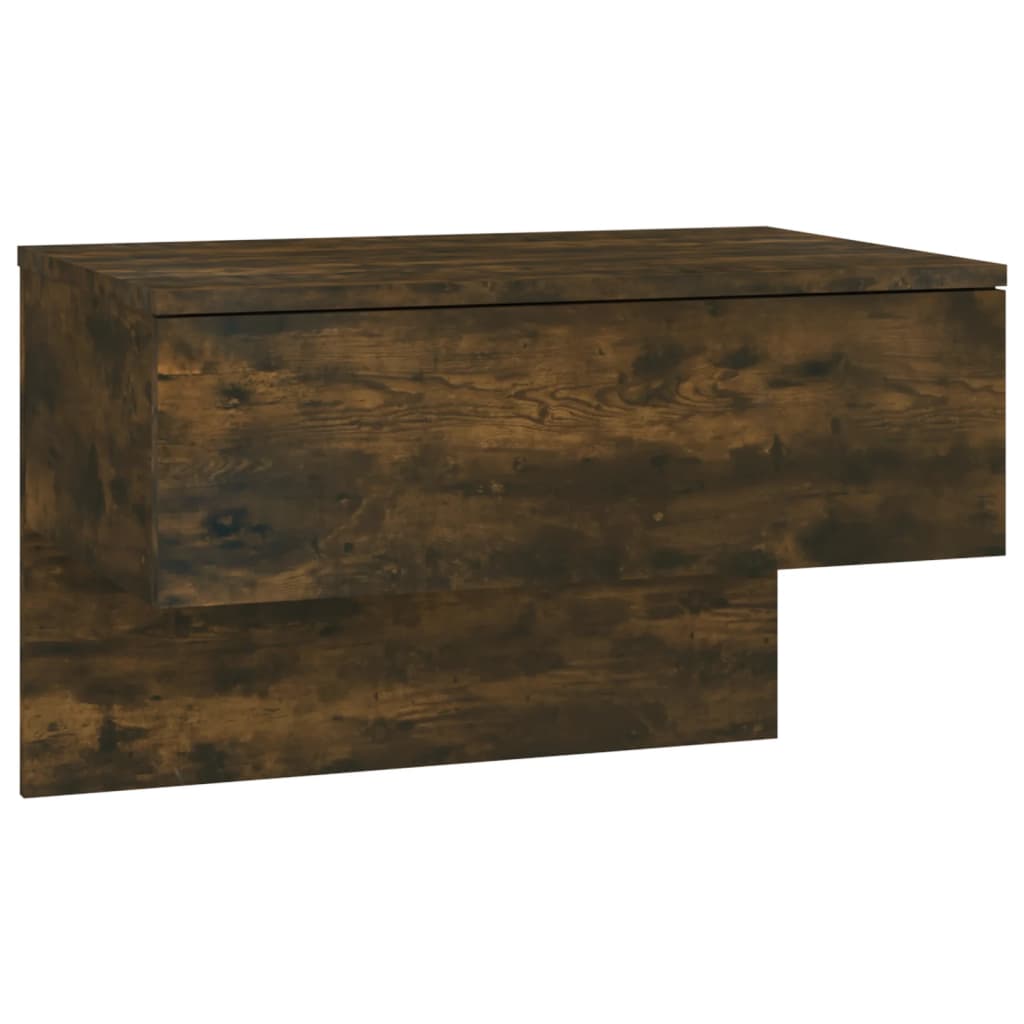 Wall-mounted bedside tables 2 pcs. Smoked oak