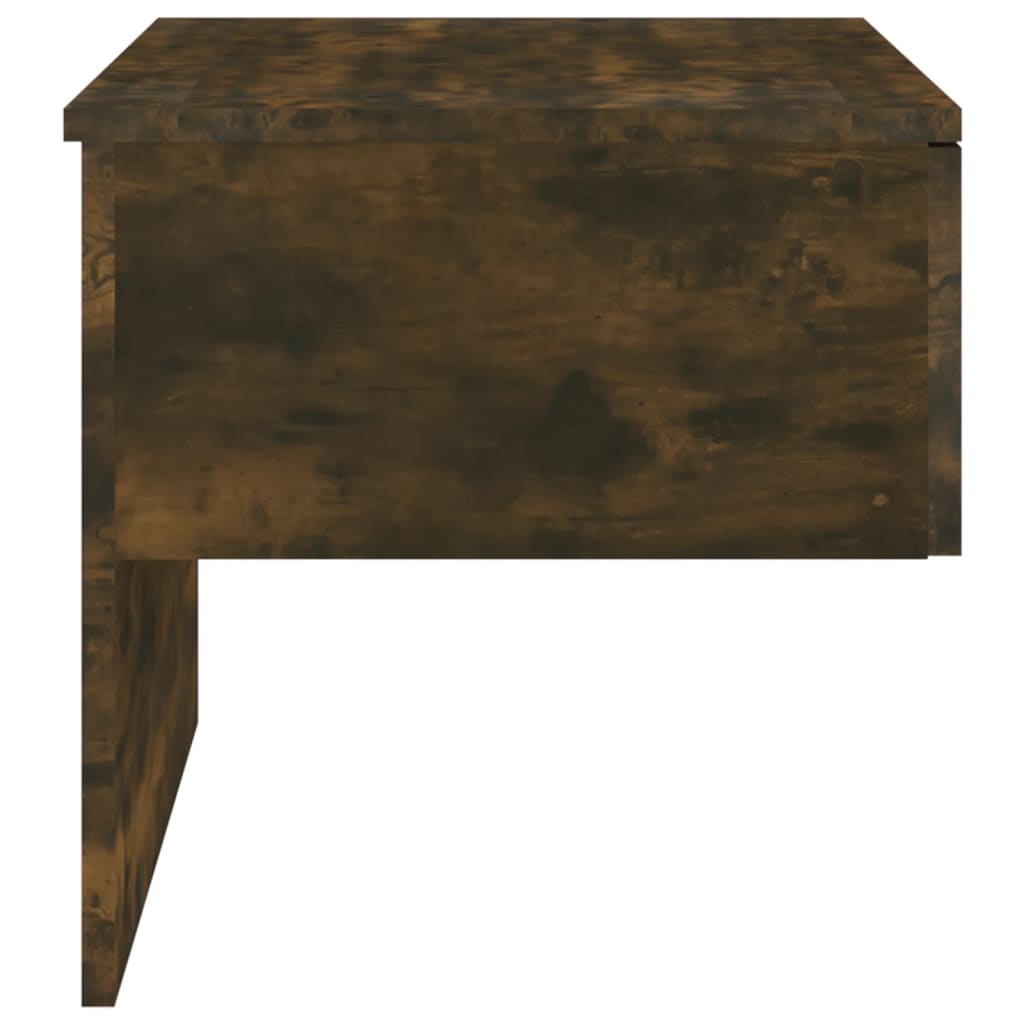 Wall-mounted bedside tables 2 pcs. Smoked oak