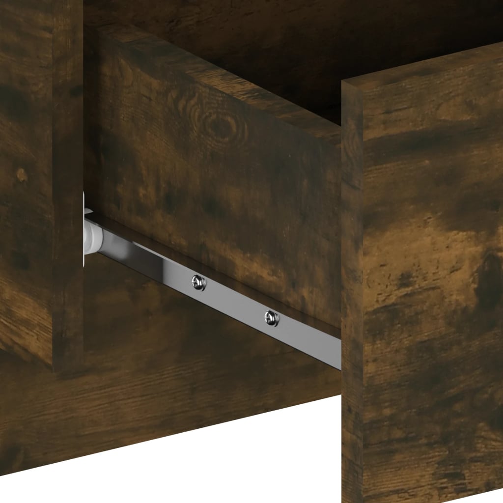 Wall-mounted bedside tables 2 pcs. Smoked oak