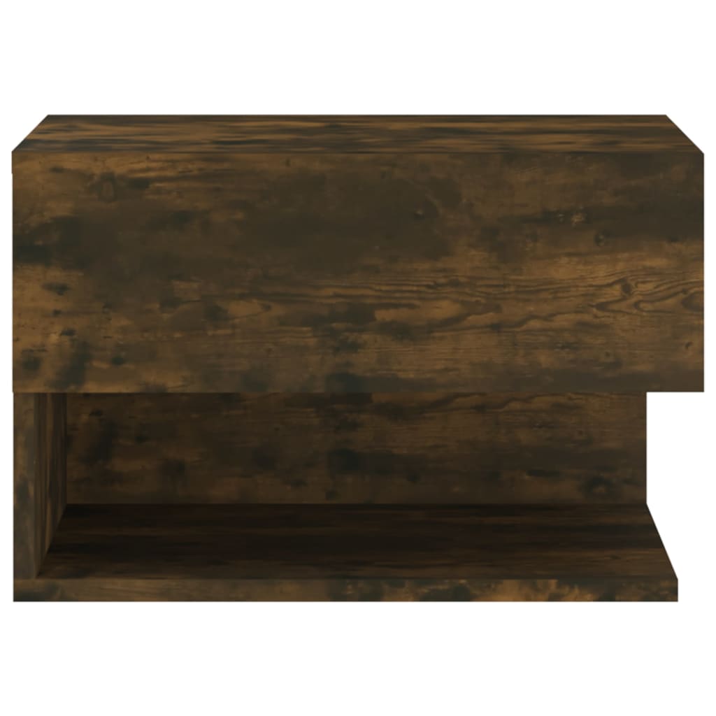 Wall-mounted bedside tables 2 pcs. Smoked oak