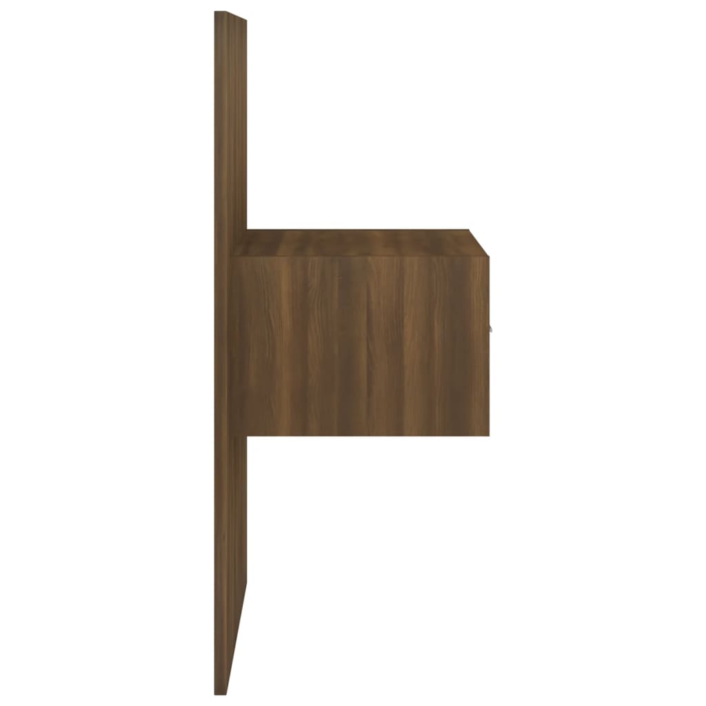 Wall Bedside Tables 2 pcs. Brown Oak Look