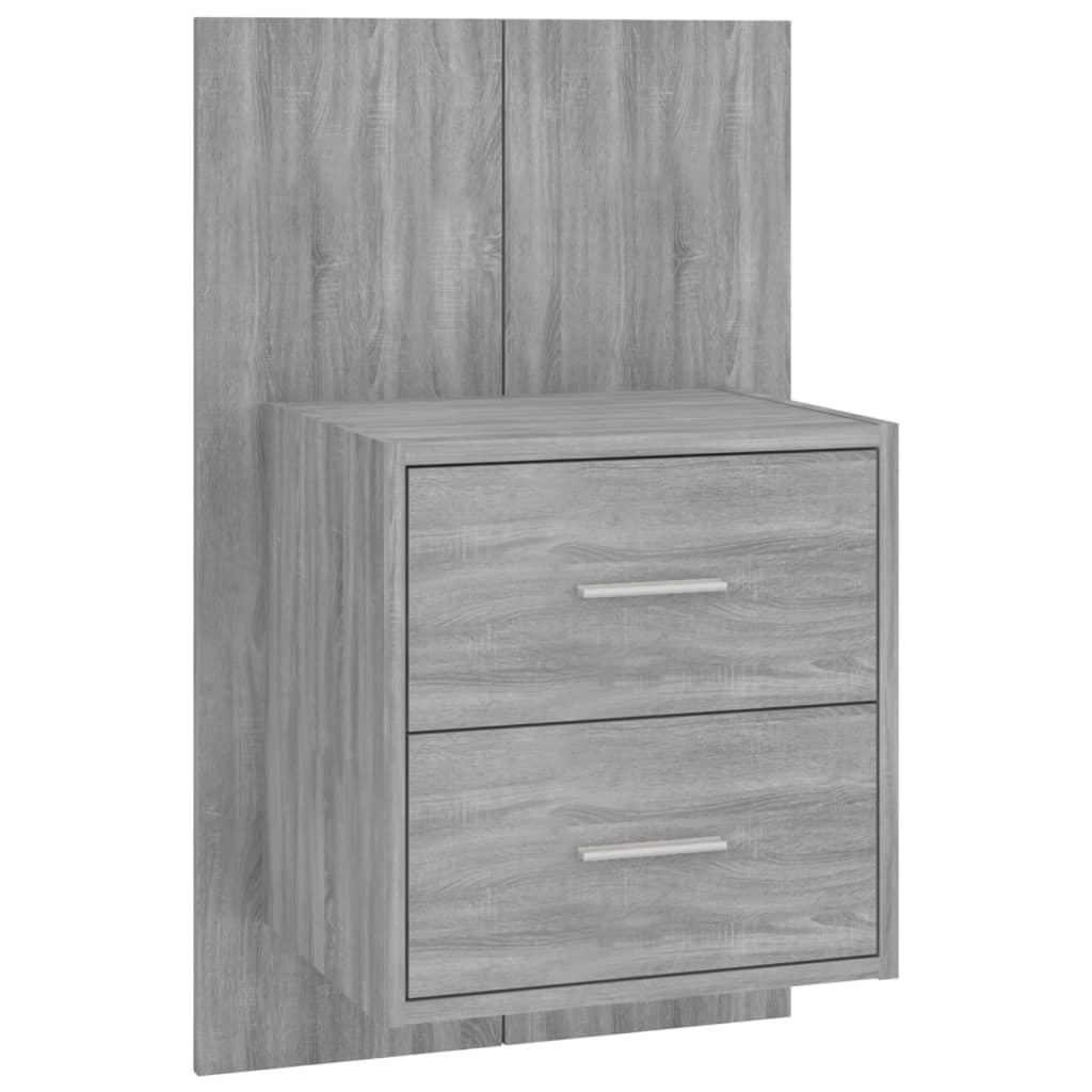 Wand-Nachttische 2 Stk. Grau Sonoma