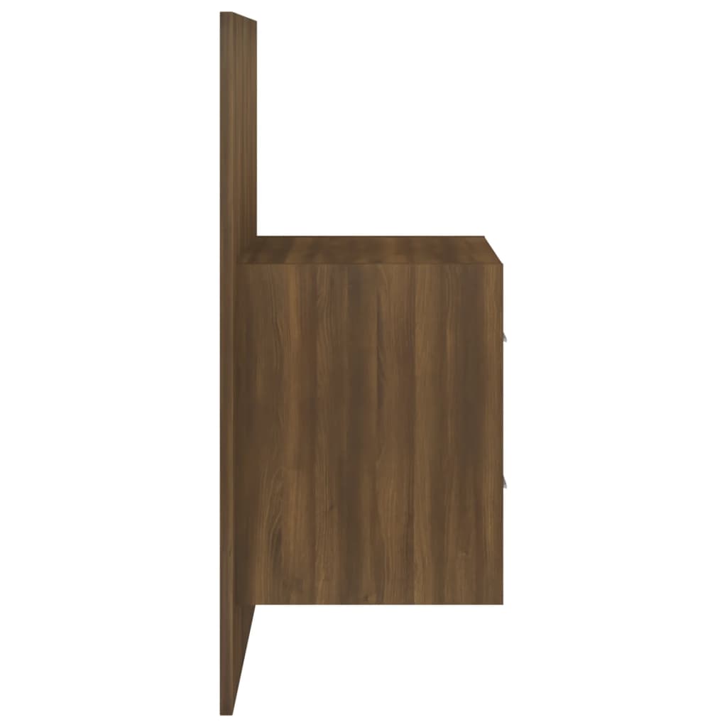Wall Bedside Tables 2 pcs. Brown Oak Look