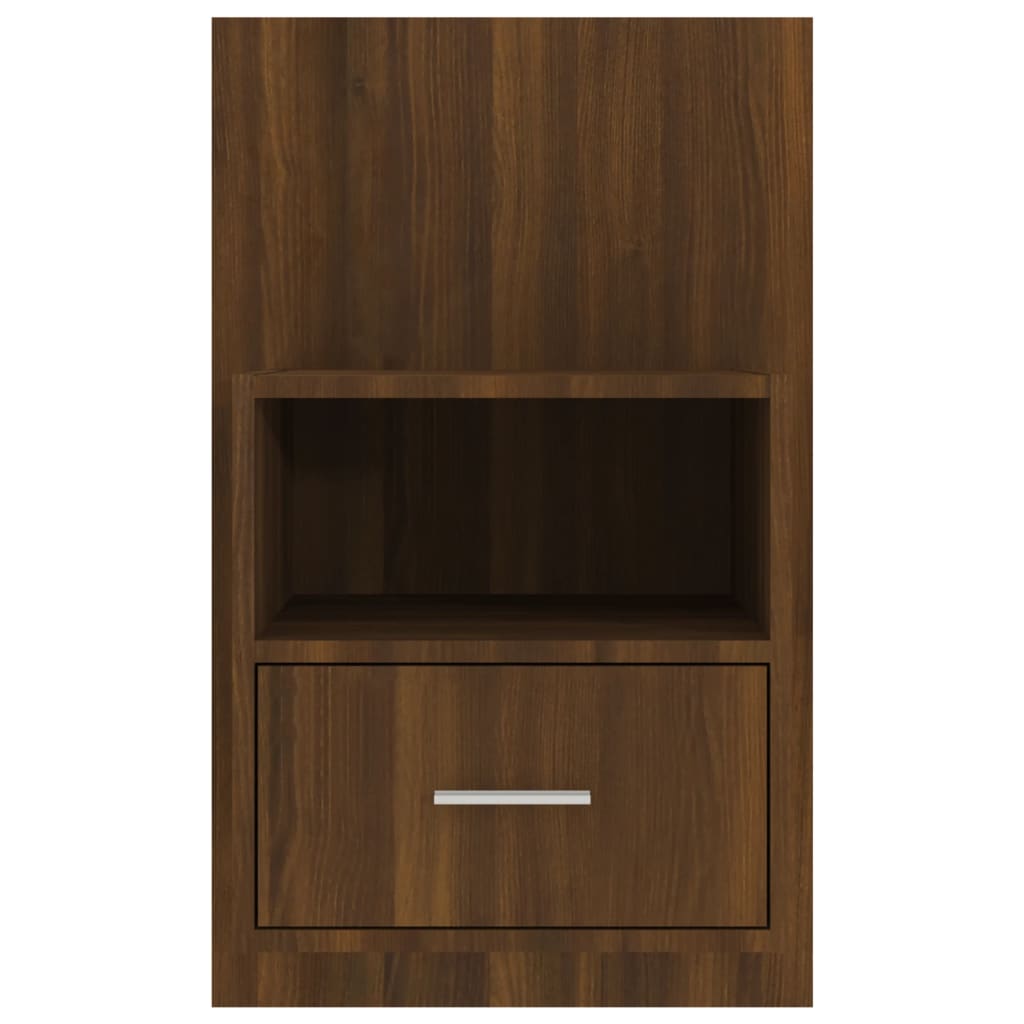 Wall Bedside Tables 2 pcs. Brown Oak Look
