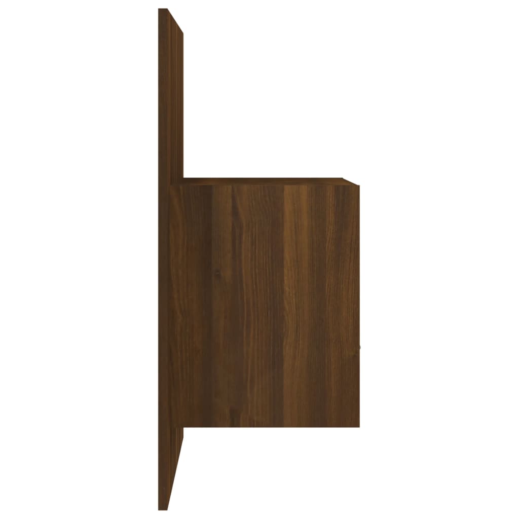 Wall Bedside Tables 2 pcs. Brown Oak Look