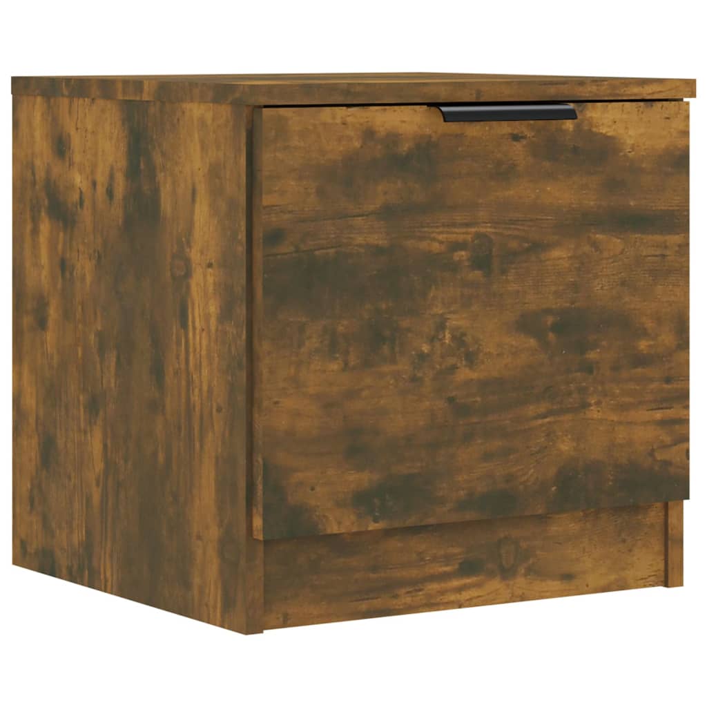 Tables de chevet 2 pcs. chêne fumé 40x39x40 cm