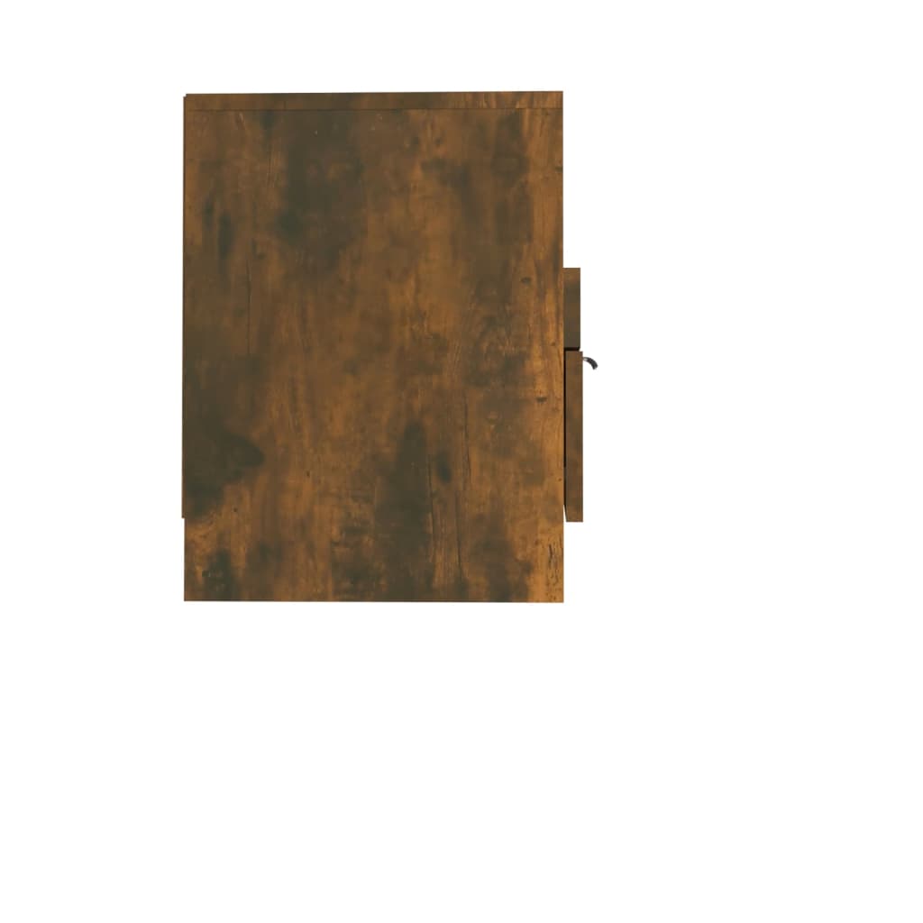 Meuble TV chêne fumé 150x33,5x45 cm matériau bois