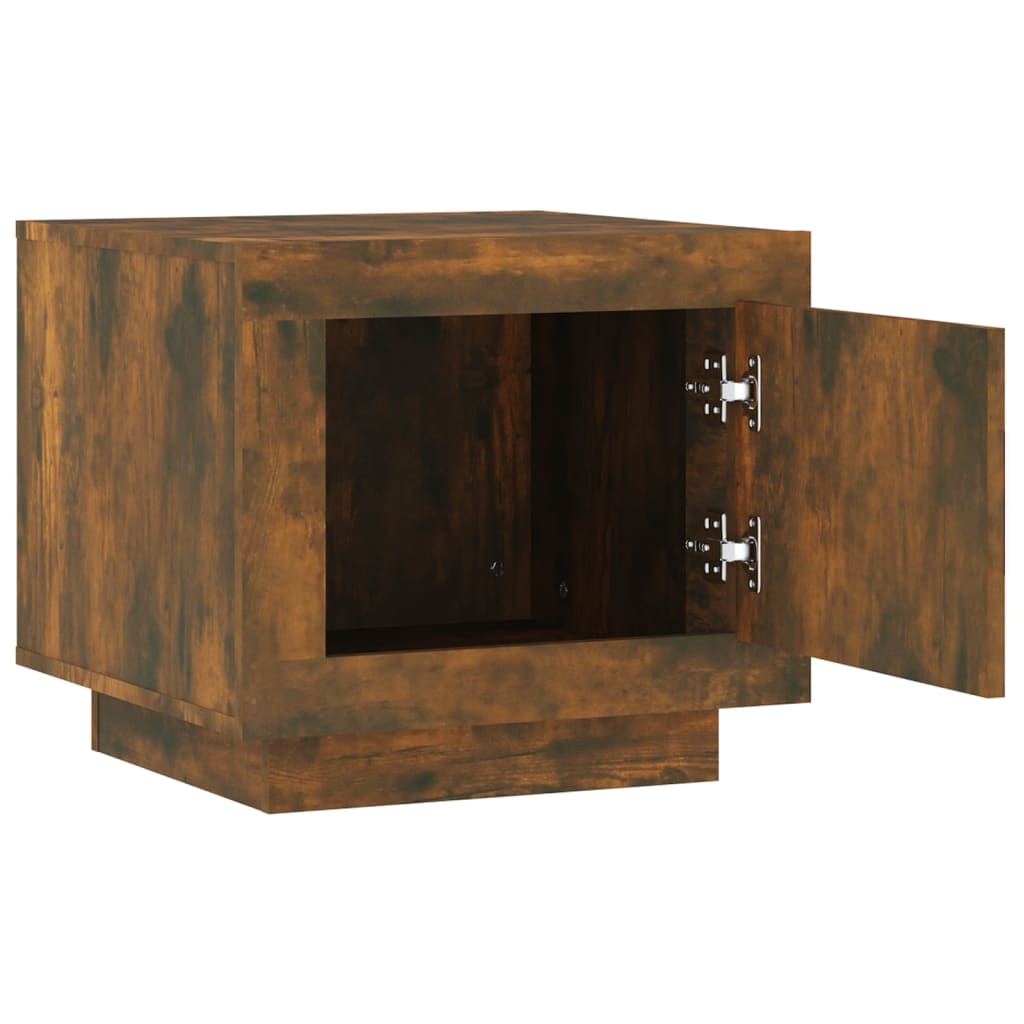 Coffee table smoked oak 51x50x45 cm wood material