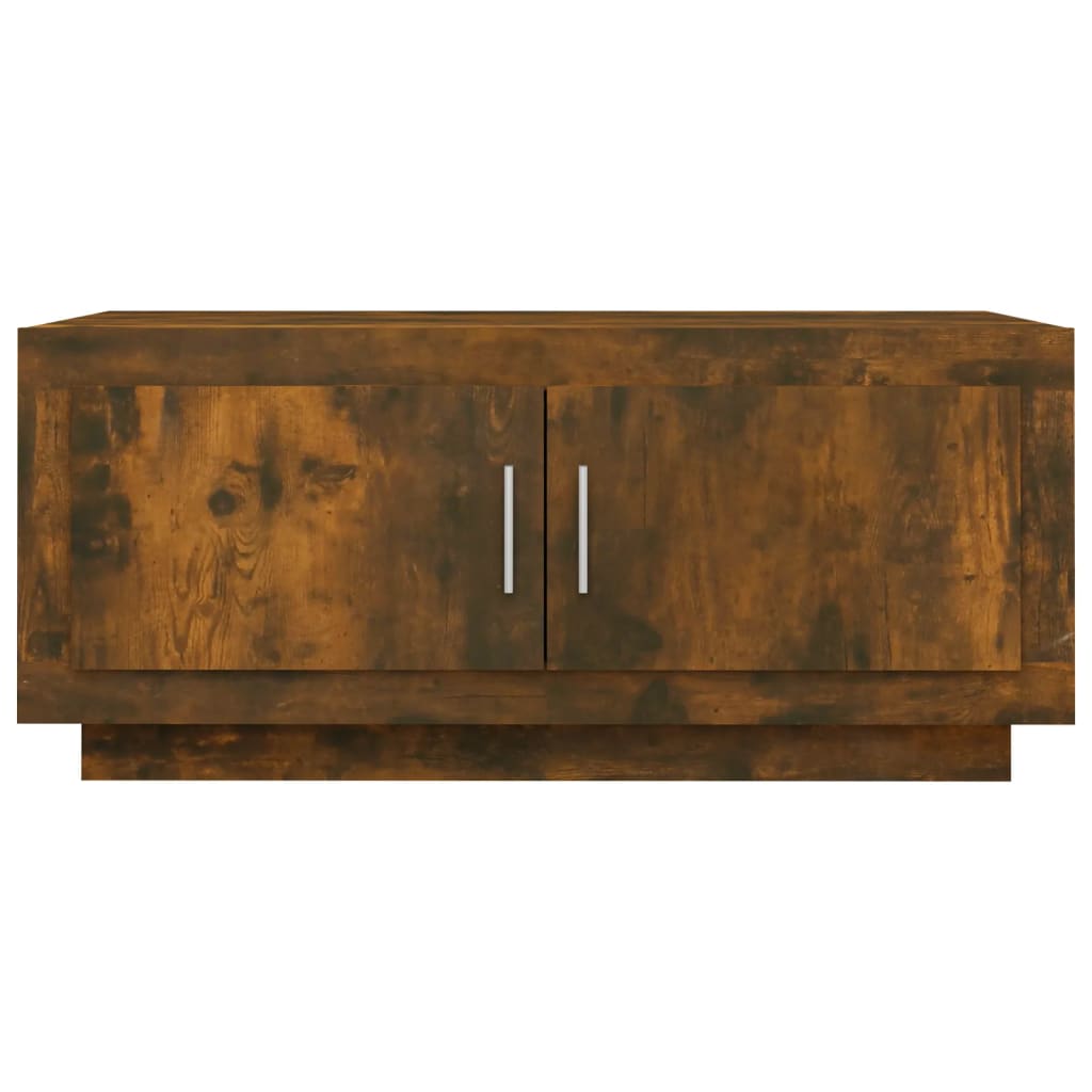 Coffee table smoked oak 102x50x45 cm wood material