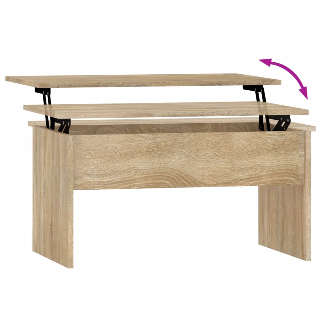 Coffee table Sonoma oak 80x50.5x41.5 cm wood material