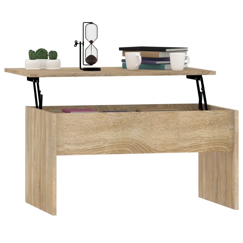 Coffee table Sonoma oak 80x50.5x41.5 cm wood material