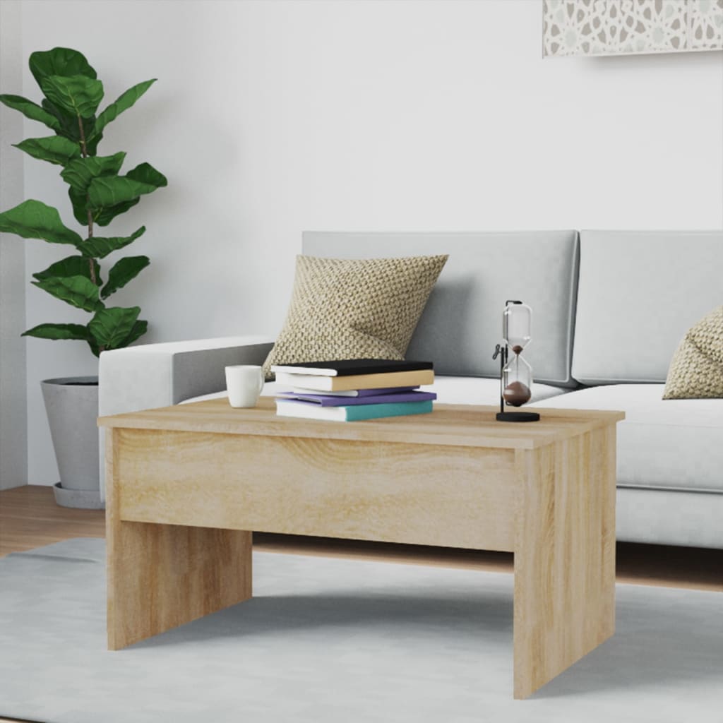 Coffee table Sonoma oak 80x50.5x41.5 cm wood material
