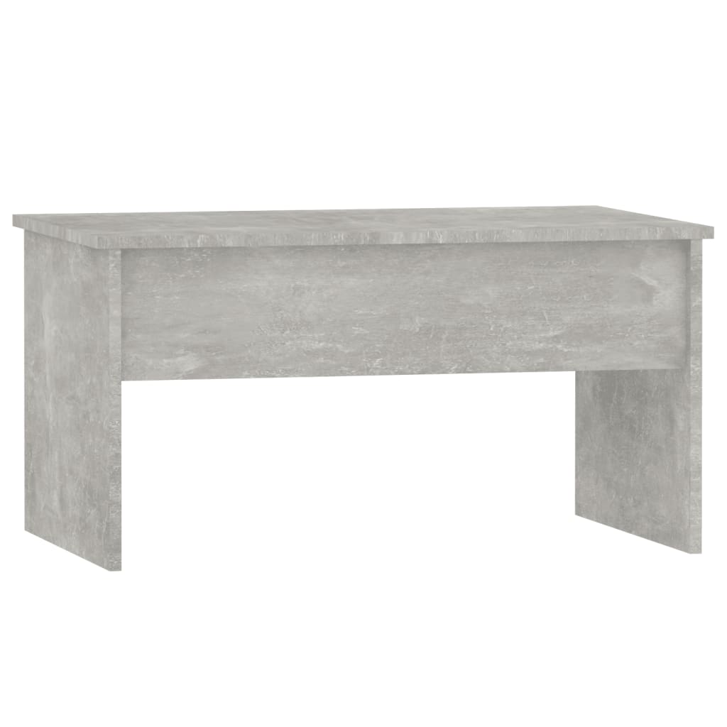Table basse gris béton 80x50,5x41,5 cm en bois