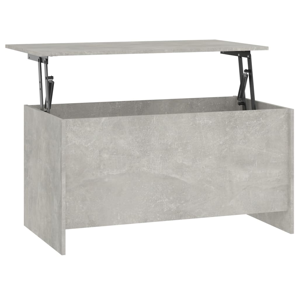 Table basse gris béton 102x55,5x52,5 cm en bois