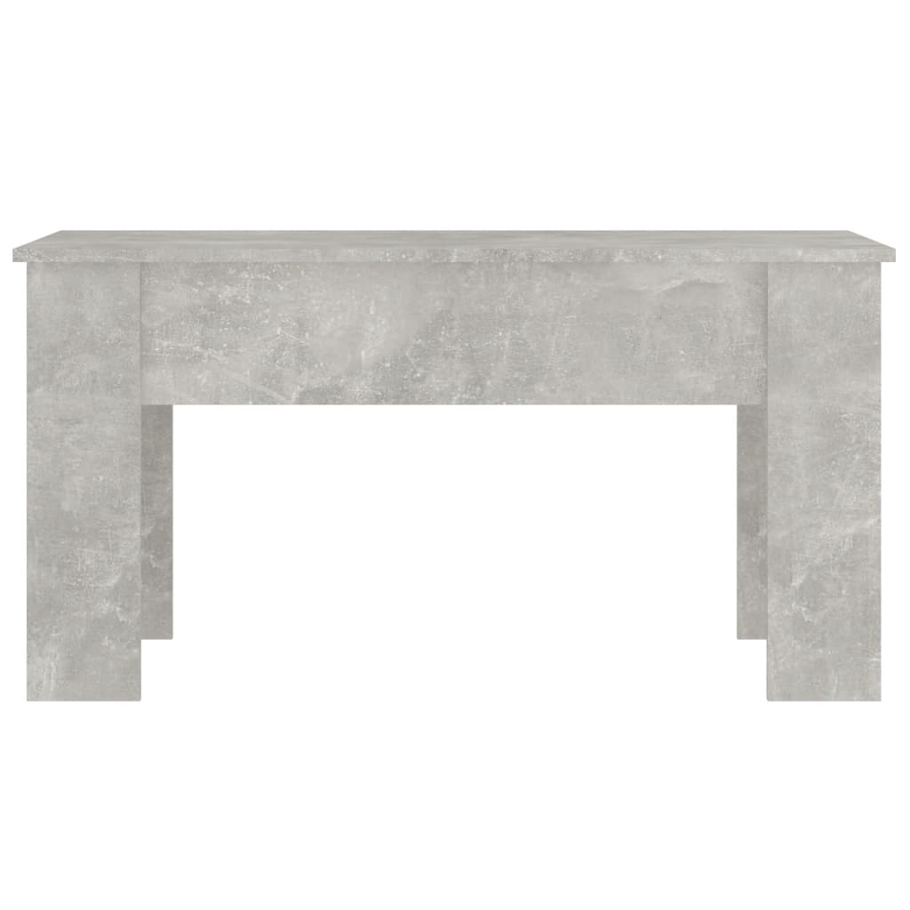 Table basse gris béton 101x49x52 cm en bois