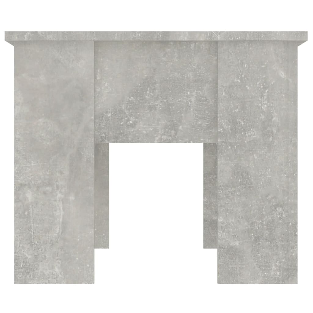 Table basse gris béton 79x49x41 cm en bois