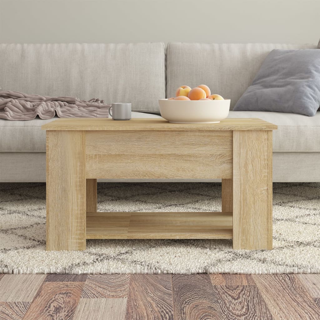 Coffee table Sonoma oak 79x49x41 cm wood material