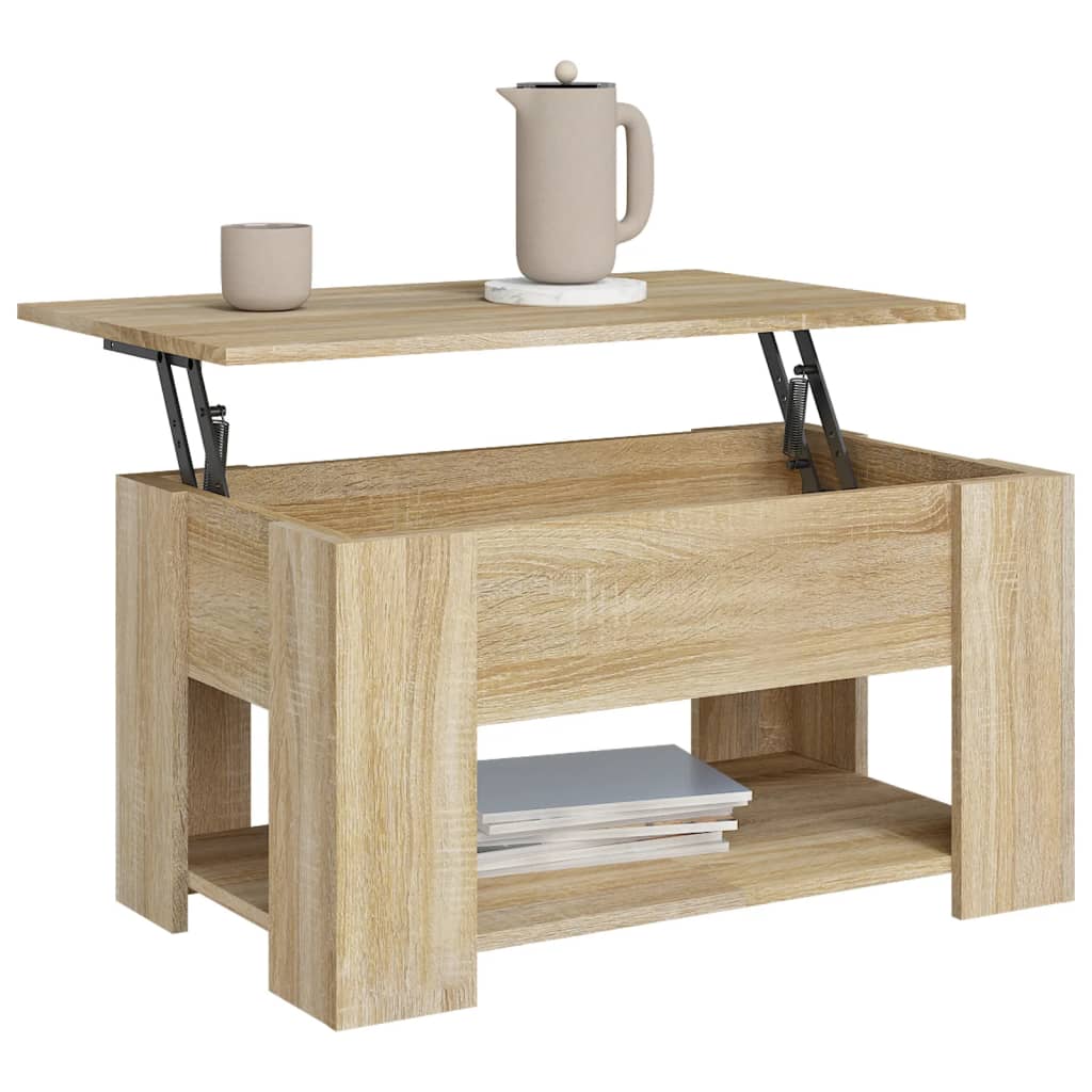 Coffee table Sonoma oak 79x49x41 cm wood material