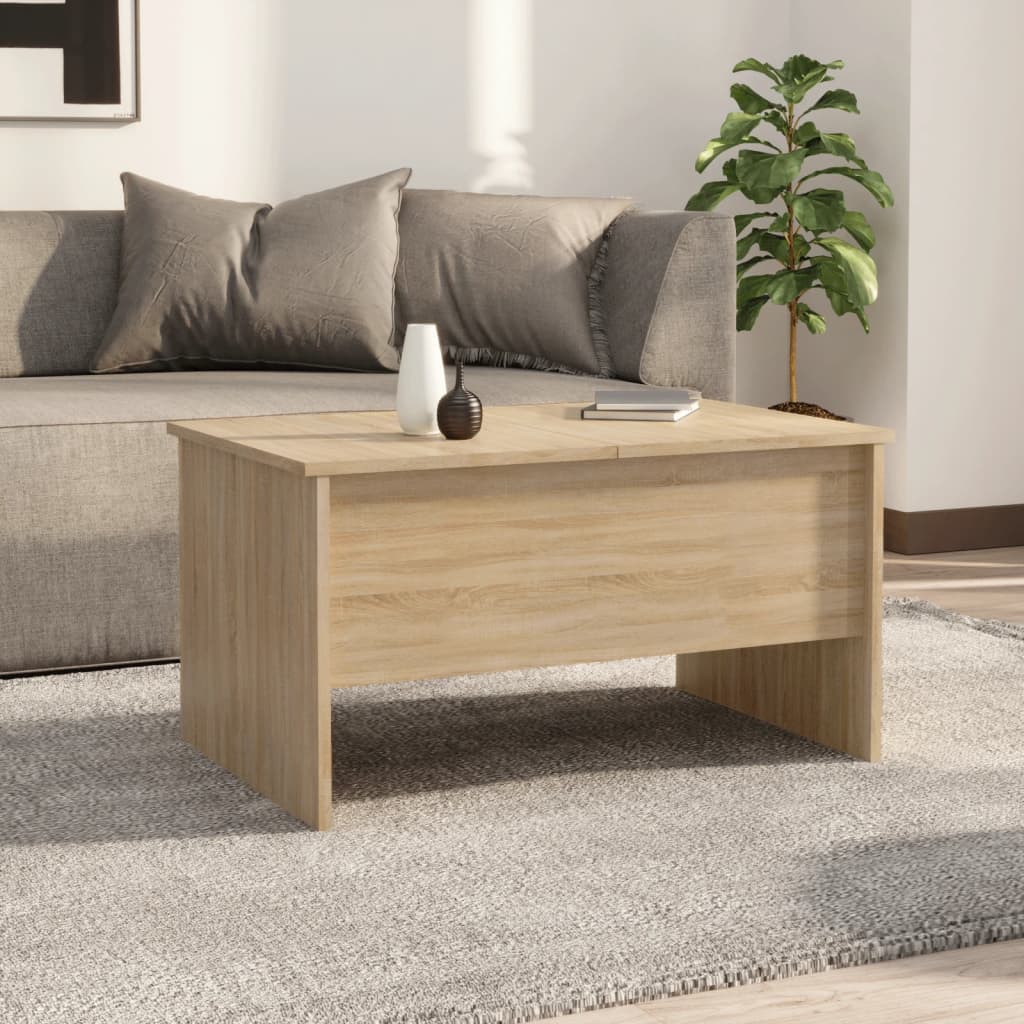 Coffee table Sonoma oak 80x50x42.5 cm wood material