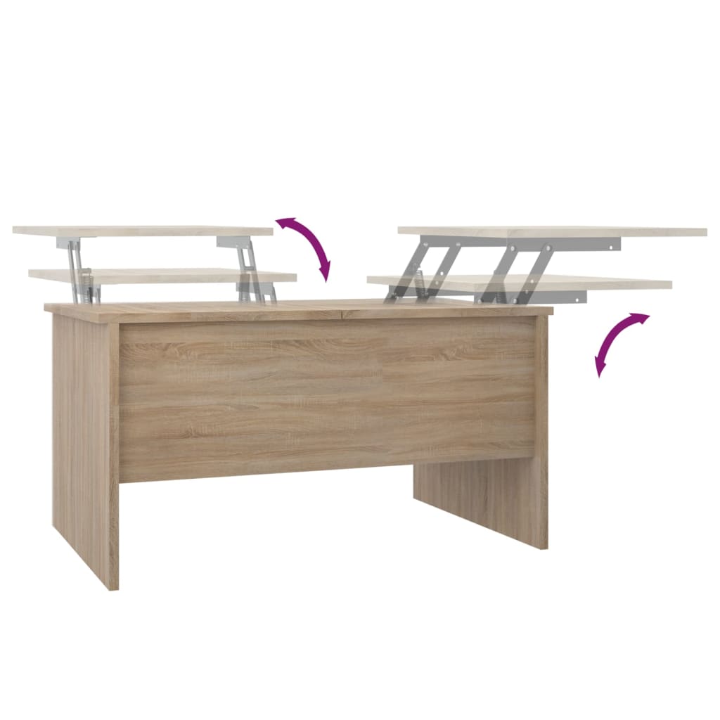 Coffee table Sonoma oak 80x50x42.5 cm wood material