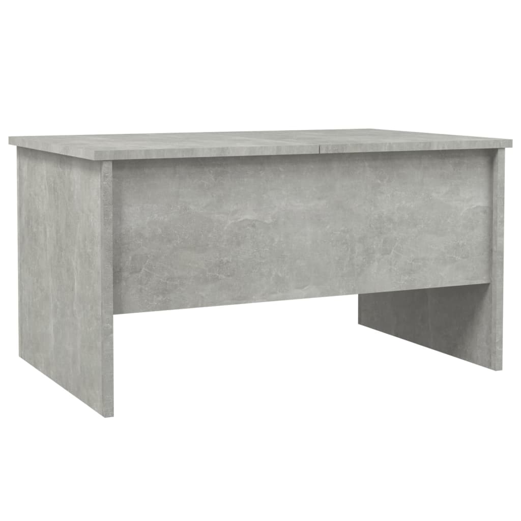 Table basse gris béton 80x50x42,5 cm en bois