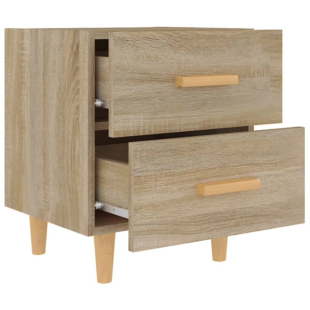 Tables de chevet 2 pcs. Chêne Sonoma 40x35x47,5 cm