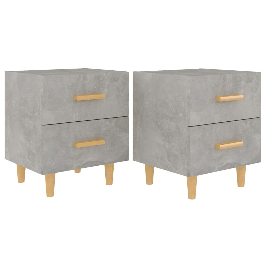 Bedside tables 2 pcs. Concrete grey 40x35x47.5 cm