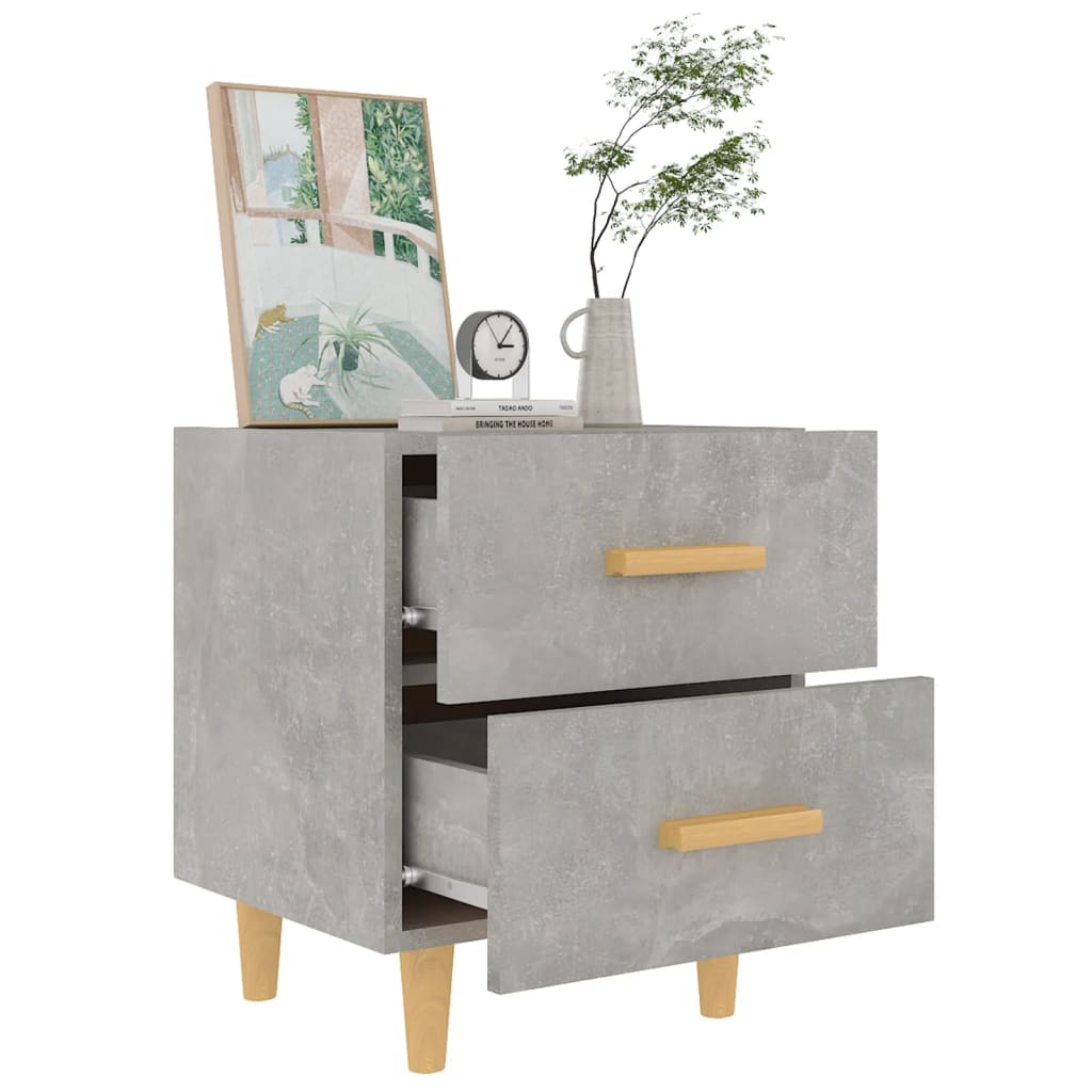 Bedside tables 2 pcs. Concrete grey 40x35x47.5 cm