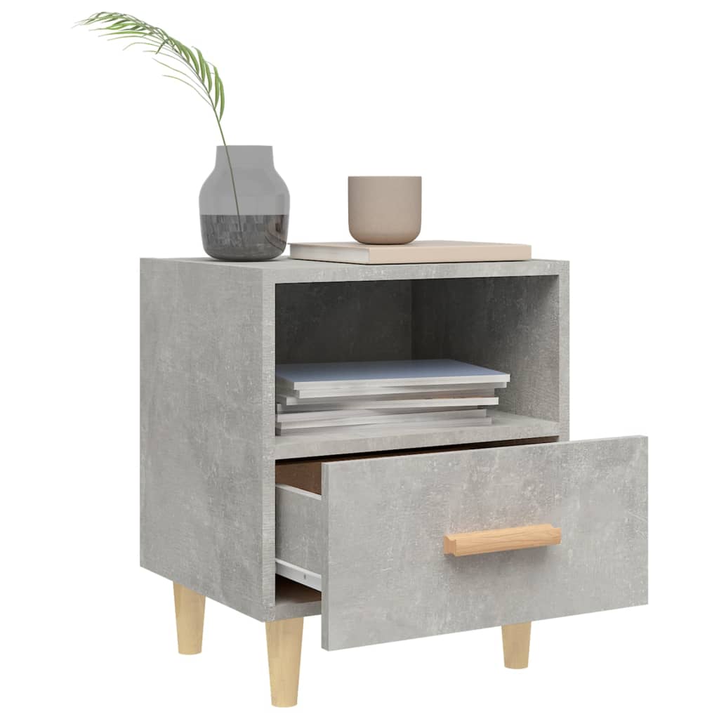Bedside tables 2 pcs. Concrete grey 40x35x47 cm