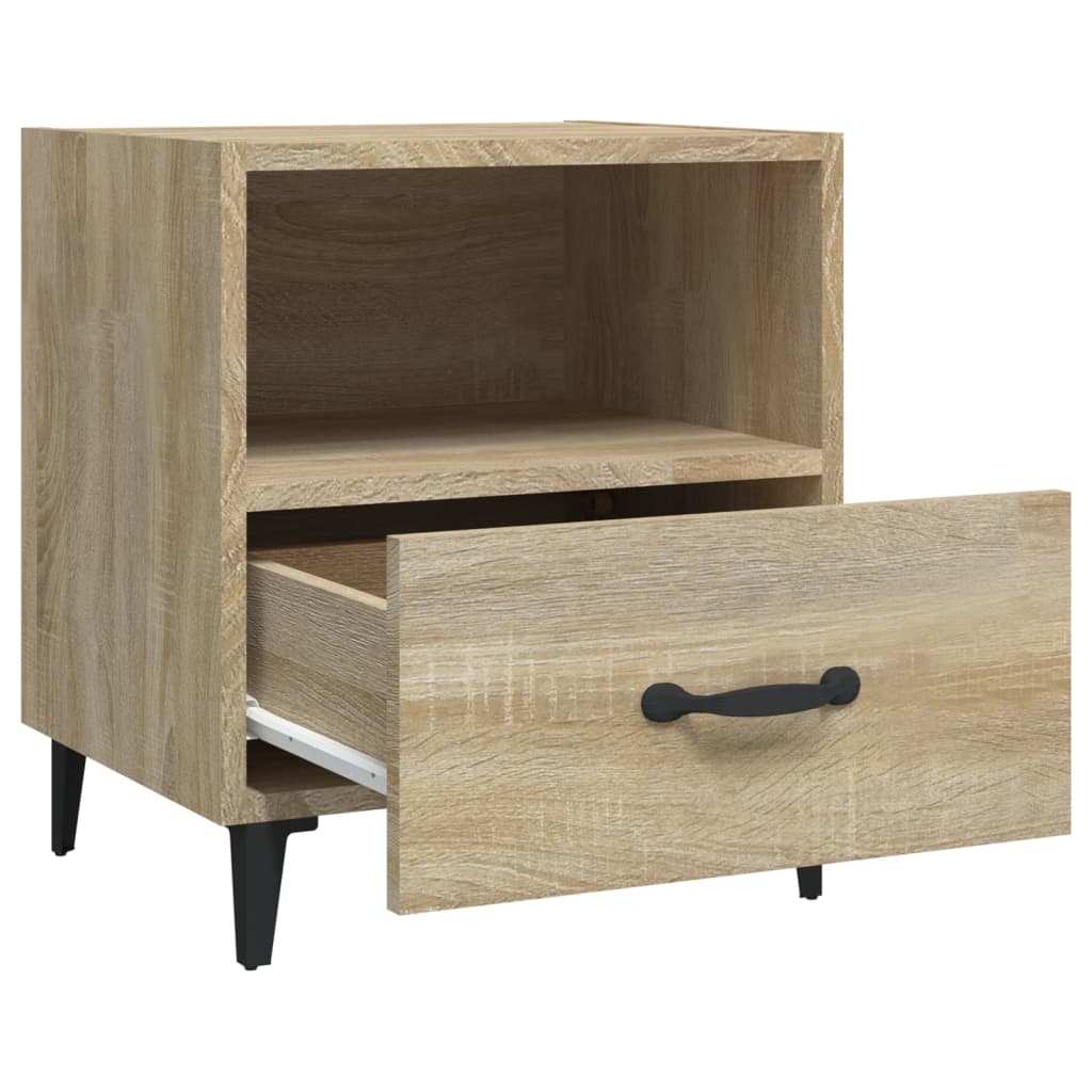 Tables de chevet 2 pièces en bois de chêne Sonoma