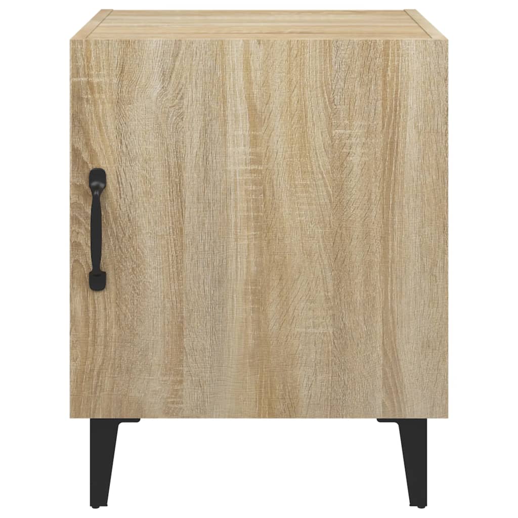 Tables de chevet 2 pièces en bois de chêne Sonoma