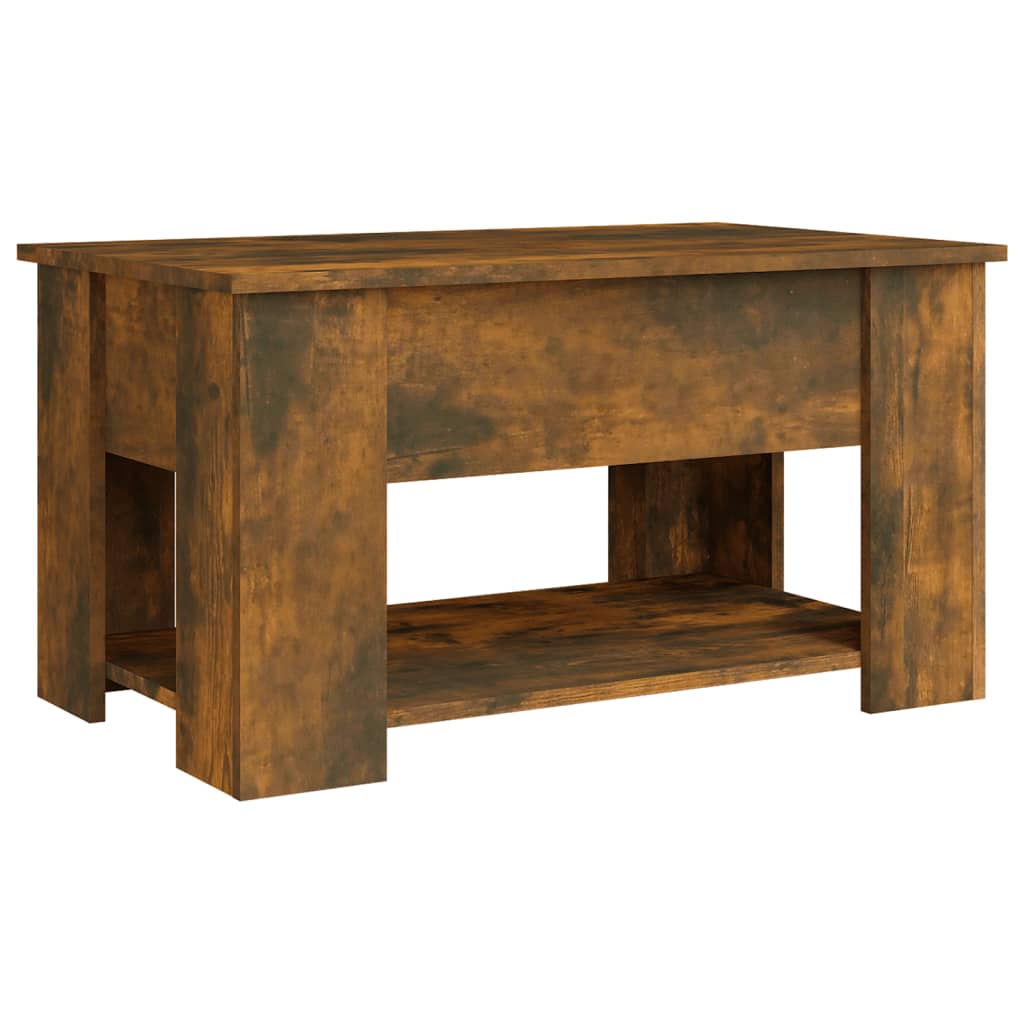 Coffee table smoked oak 79x49x41 cm wood material