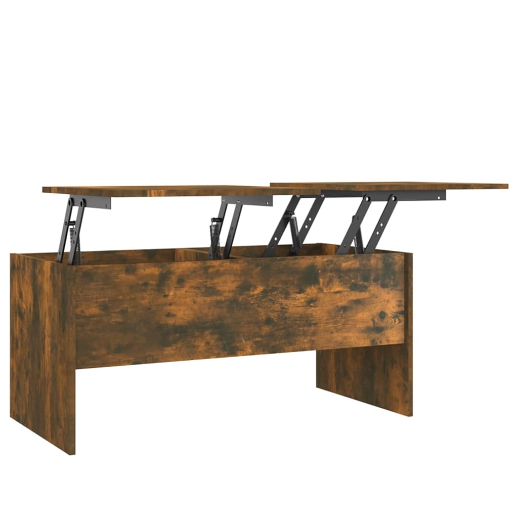 Coffee table smoked oak 102x50.5x46.5 cm wood material