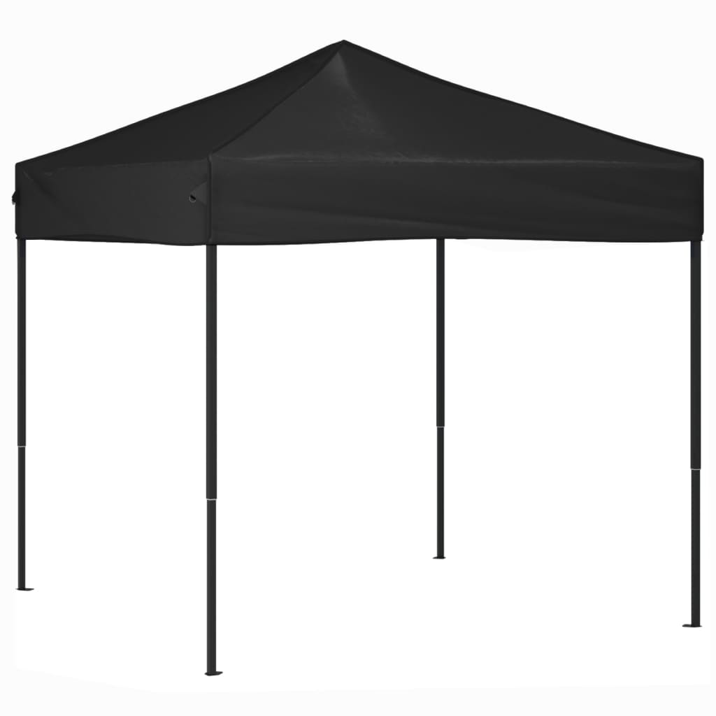 Tente de fête pliable noire 2x2 m