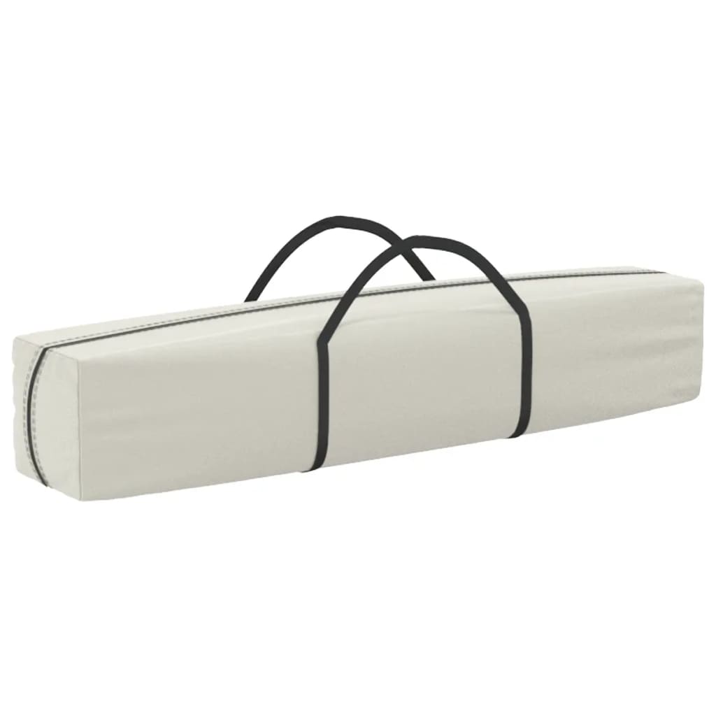 Tente de fête pliable avec parois latérales crème 3x3 m