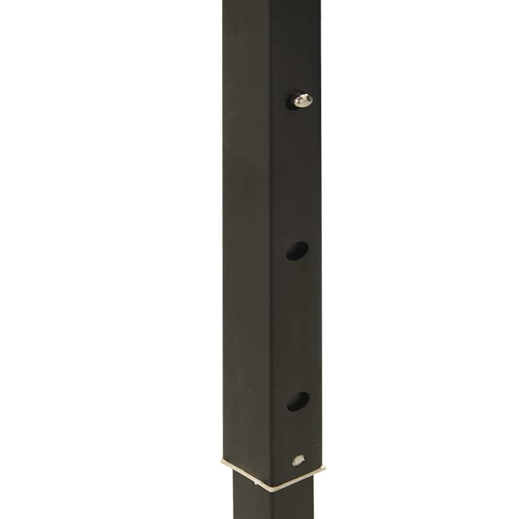 Tente de fête pliable avec parois latérales taupe 3x3 m