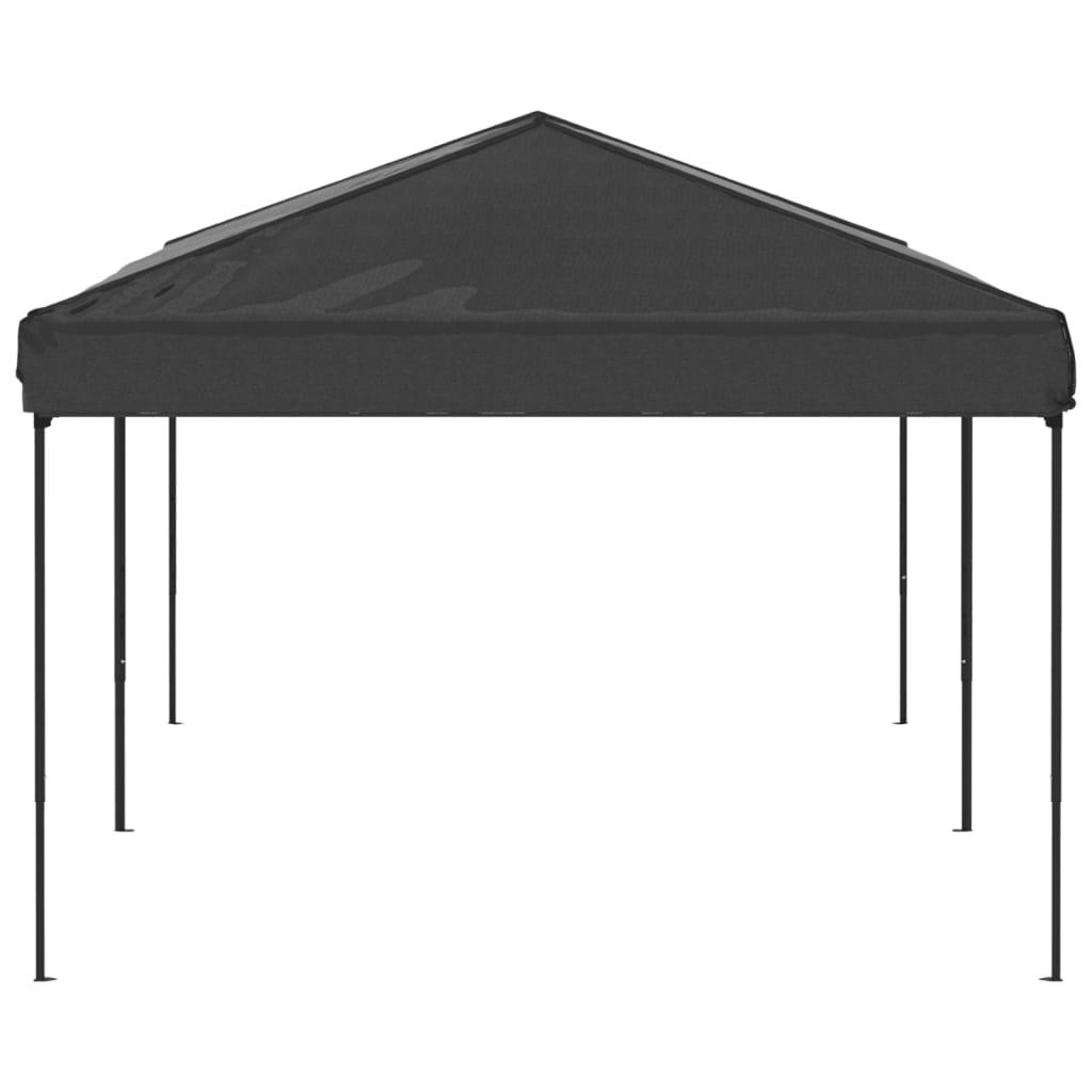 Tente de fête pliable anthracite 3x6 m