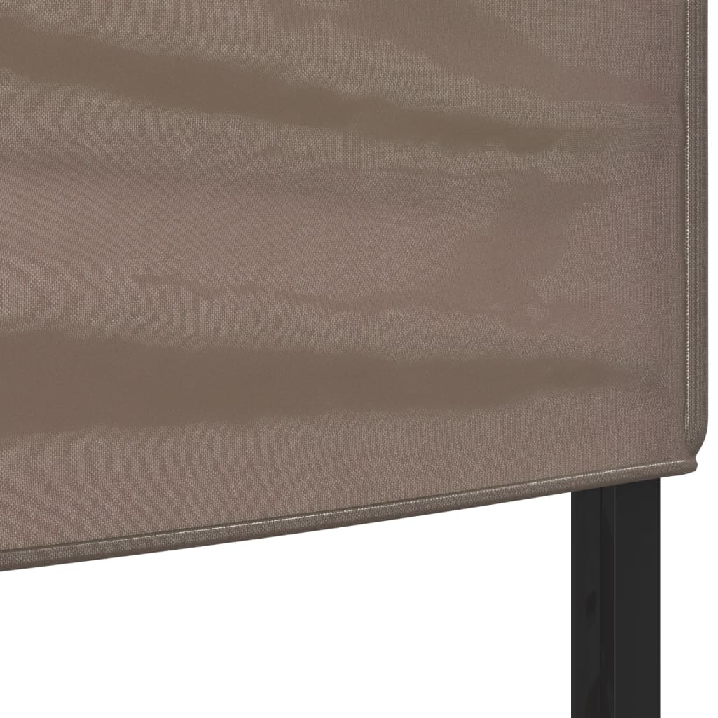 Tente de fête pliable taupe 3x6 m