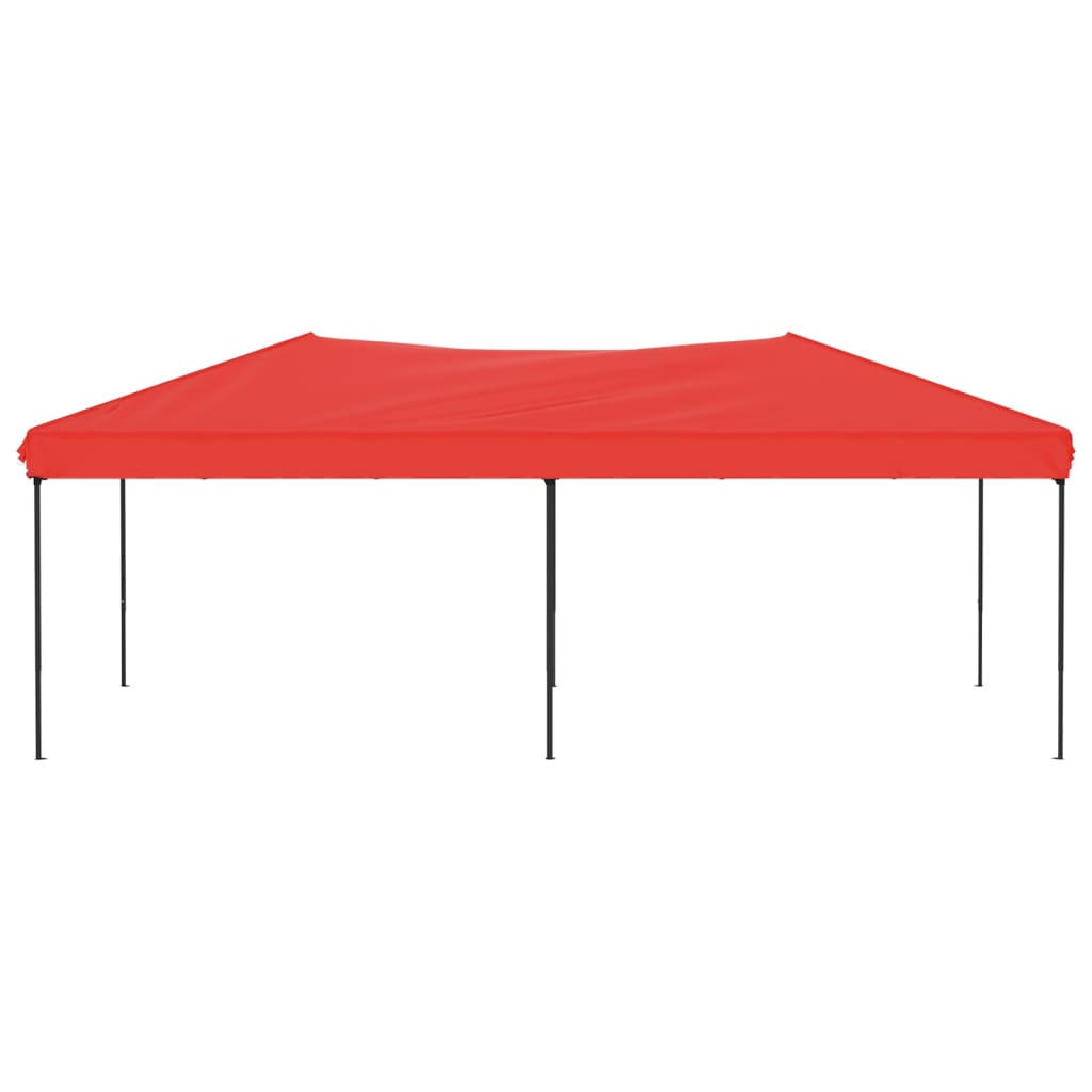 Tente de fête pliable rouge 3x6 m