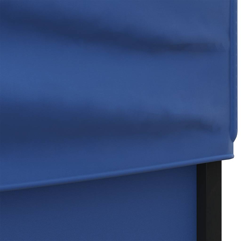 Tente de fête pliable avec parois latérales bleue 3x6 m