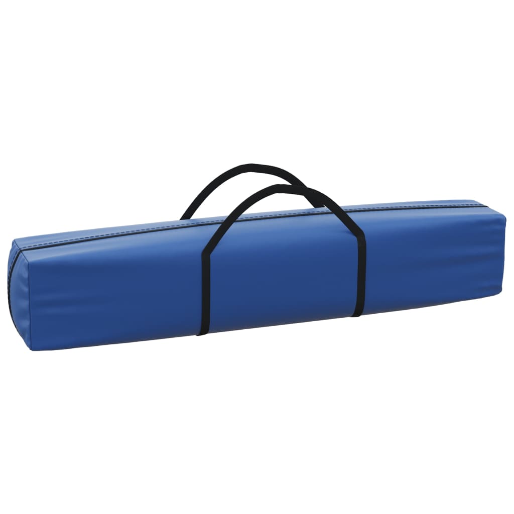 Tente de fête pliable avec parois latérales bleue 3x6 m