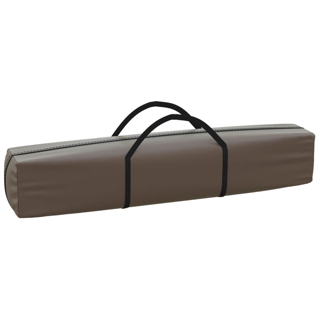 Tente de fête pliable avec parois latérales taupe 3x6 m