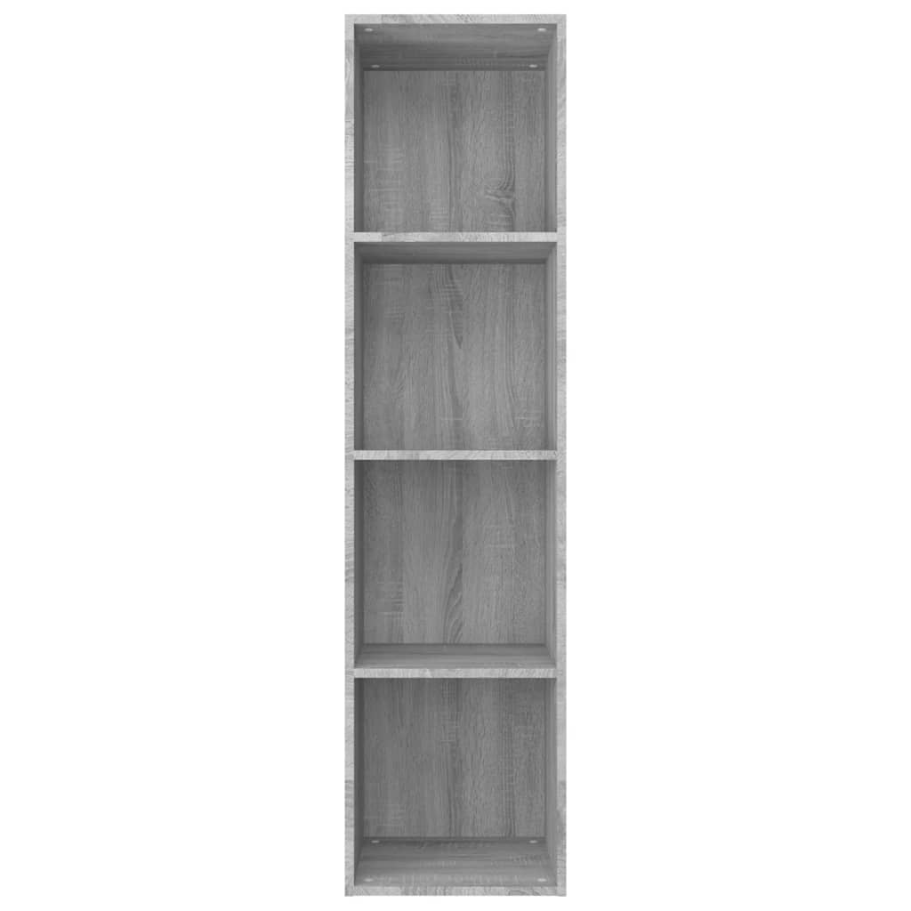 Bibliothèque/meuble TV gris Sonoma 36x30x143 cm en bois