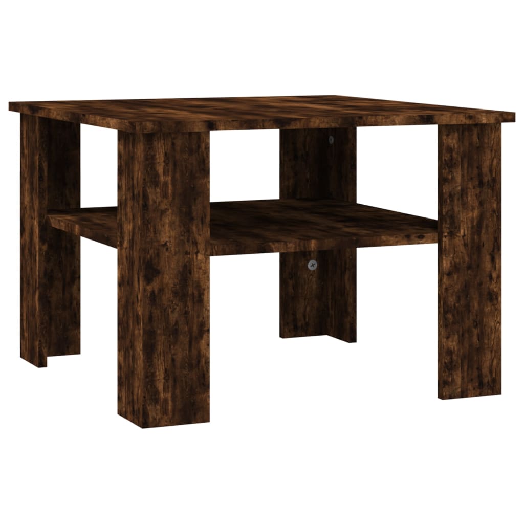 Coffee table smoked oak 60x60x42 cm wood material