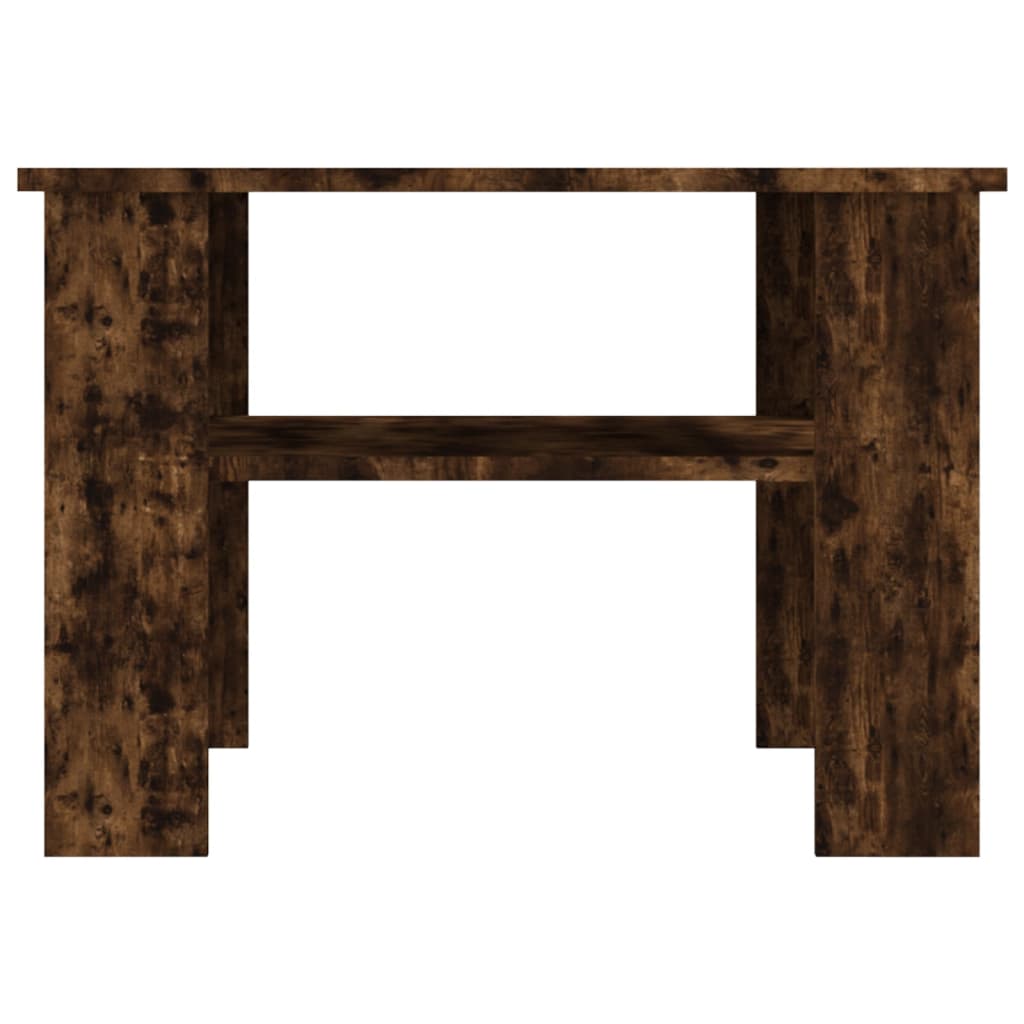 Coffee table smoked oak 60x60x42 cm wood material