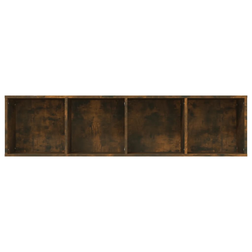 Bookcase/TV Cabinet Smoked Oak 143x30x36cm Wood Material