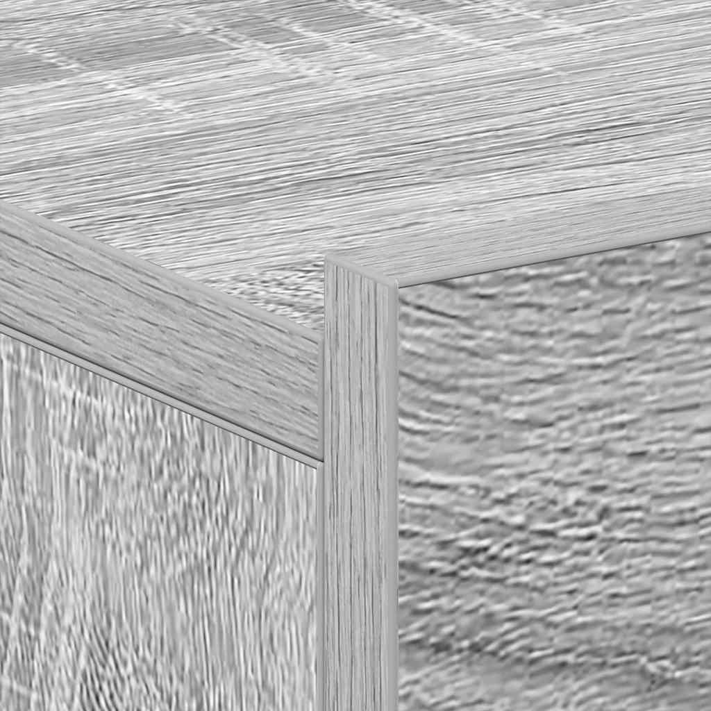 Hängende Nachttische 2 Stk. Grau Sonoma 40x30x15 cm