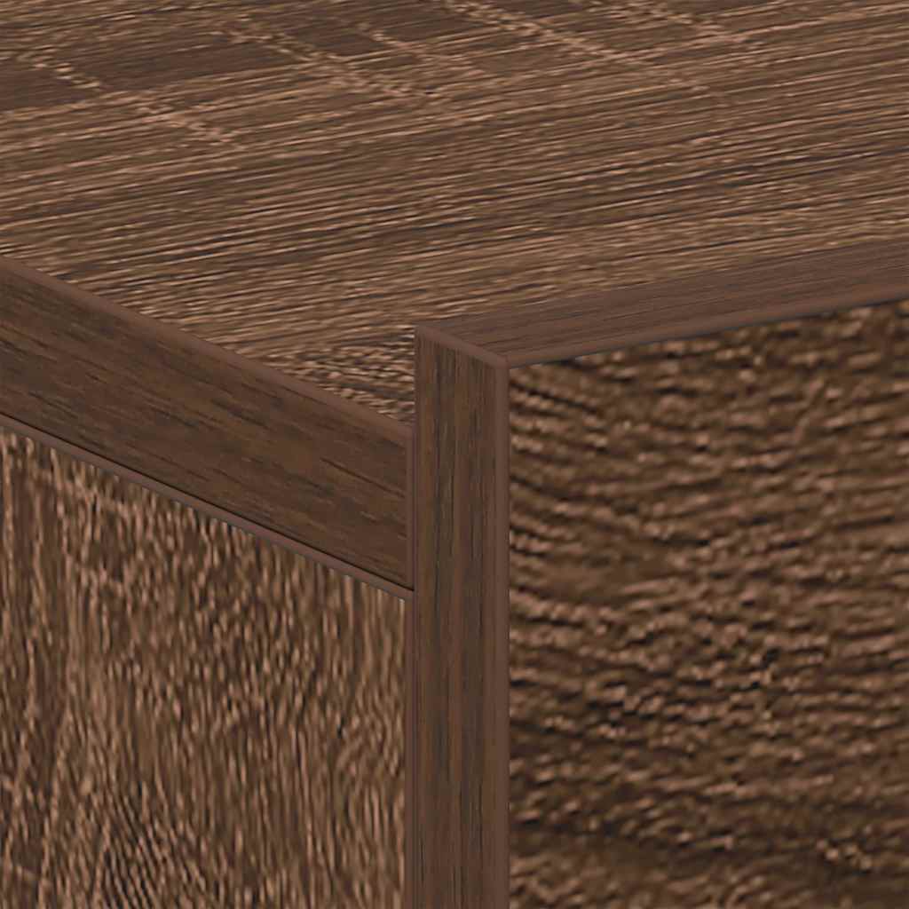 Hängende Nachttische 2 Stk Braun Eiche 40x30x15cm Holzwerkstoff